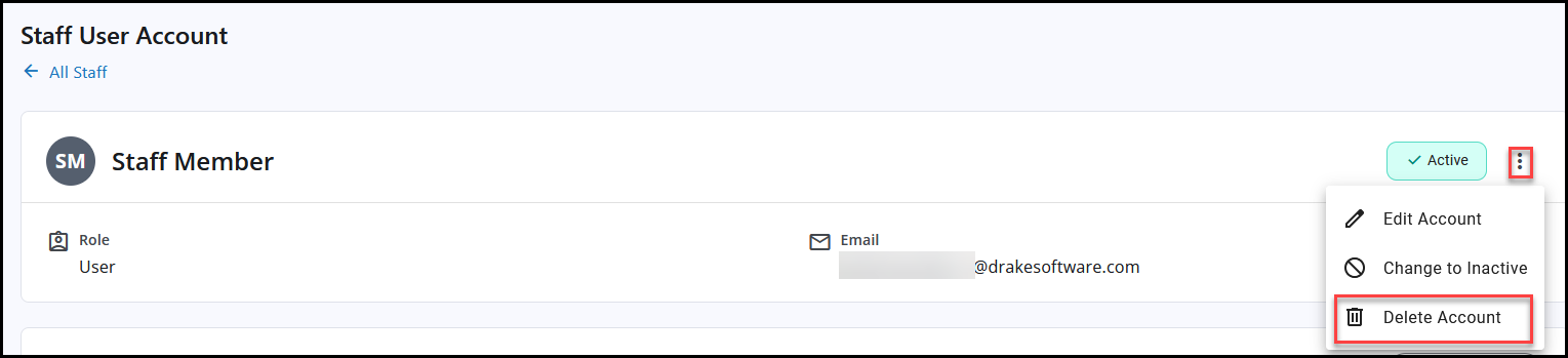 Delete account Delete account